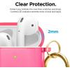 image:imageelago Clear Airpods Case with Keychain Designed for Apple Airpods 1 amp 2 Lovely PinkNeon Hot Pink