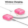 image:imageelago Clear Airpods Case with Keychain Designed for Apple Airpods 1 amp 2 Lovely PinkNeon Hot Pink