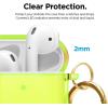 image:imageelago Clear Airpods Case with Keychain Designed for Apple Airpods 1 amp 2 Lovely PinkNeon Yellow
