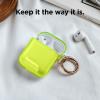 image:imageelago Clear Airpods Case with Keychain Designed for Apple Airpods 1 amp 2 Lovely PinkNeon Yellow