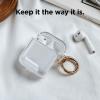 image:imageelago Clear Airpods Case with Keychain Designed for Apple Airpods 1 amp 2 Lovely PinkTransparent