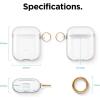 image:imageelago Clear Airpods Case with Keychain Designed for Apple Airpods 1 amp 2 Lovely PinkTransparent