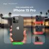 image:imageelago Compatible with iPhone 15 Pro Case Compatible with MagSafe Armor Case US Military Grade Drop Protection Carbon Fiber Texture Tough Rugged Design Shockproof Bumper Cover 61 inch Black