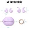 image:imageelago Earbuds Hook Cover Compatible with Apple AirPods 2 amp 1 or EarPods Ergonomic Design Durable Construction Full Access 4 Pairs 2 Large  2 Small LavenderLavender
