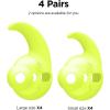 image:imageelago Earbuds Hook Cover Compatible with Apple AirPods 2 amp 1 or EarPods Ergonomic Design Durable Construction Full Access 4 Pairs 2 Large  2 Small LavenderNeon Yellow