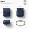 image:imageelago Genuine Leather Case Compatible with AirPods 1 Case and Compatible with AirPods 2 Case Natural Cowhide Leather Case with Brass Ring Holder Supports Wireless Charging RedJean Indigo