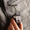 image:imageelago Genuine Leather Case Compatible with AirPods 1 Case and Compatible with AirPods 2 Case Natural Cowhide Leather Case with Brass Ring Holder Supports Wireless Charging RedBlack