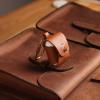 image:imageelago Genuine Leather Case Compatible with AirPods 1 Case and Compatible with AirPods 2 Case Natural Cowhide Leather Case with Brass Ring Holder Supports Wireless Charging RedRed