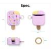 image:imageelago Ice Cream AirPods Case with Keychain Designed for Apple AirPods 1 amp 2 Shockproof Protective Skin Cute Accessories for Girls Kids Boys US Patent Registered MintBlueberry