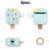 image:imageelago Ice Cream AirPods Case with Keychain Designed for Apple AirPods 1 amp 2 Shockproof Protective Skin Cute Accessories for Girls Kids Boys US Patent Registered MintMint