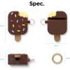 image:imageelago Ice Cream AirPods Case with Keychain Designed for Apple AirPods 1 amp 2 Shockproof Protective Skin Cute Accessories for Girls Kids Boys US Patent Registered MintChocolate