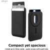 image:imageelago Magnetic Wallet for Samsung Galaxy S26 Ultra Plus Edge Z Fold 7 amp S25 Series  Durable Vegan Leather Compatible with MagSafe  3 Cards Secure Phone Card Holder BlackBlack