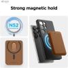 image:imageelago Magnetic Wallet for Samsung Galaxy S26 Ultra Plus Edge Z Fold 7 amp S25 Series  Durable Vegan Leather Compatible with MagSafe  3 Cards Secure Phone Card Holder BlackBrown