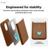 image:imageelago Magnetic Wallet for Samsung Galaxy S26 Ultra Plus Edge Z Fold 7 amp S25 Series  Durable Vegan Leather Compatible with MagSafe  3 Cards Secure Phone Card Holder BlackBrown