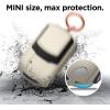 image:imageelago Mini Car AirPods Case with Keychain Compatible with AirPods 1 and 2 Headlights and Taillights Glow in The Dark Patent Registered Classic WhiteClassic White