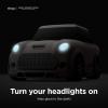 image:imageelago Mini Car AirPods Case with Keychain Compatible with AirPods 1 and 2 Headlights and Taillights Glow in The Dark Patent Registered Classic WhiteClassic White