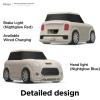 image:imageelago Mini Car AirPods Case with Keychain Compatible with AirPods 1 and 2 Headlights and Taillights Glow in The Dark Patent Registered Classic WhiteClassic White