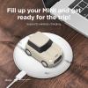 image:imageelago Mini Car AirPods Case with Keychain Compatible with AirPods 1 and 2 Headlights and Taillights Glow in The Dark Patent Registered Classic WhiteClassic White