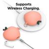 image:imageelago Peach Cover Compatible with Apple AirPods Case 3D Cute Design Case Cover with Keychain Peach US Patent RegisteredPeach