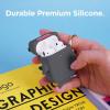 image:imageelago Shark Case Cover Compatible with Apple AirPods Case  Cute 3D Design Cover with Keychain for Apple AirPods 2 1 Baby MintDark Grey