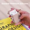 image:imageelago Shark Case Cover Compatible with Apple AirPods Case  Cute 3D Design Cover with Keychain for Apple AirPods 2 1 Baby MintSand Pink