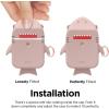 image:imageelago Shark Case Cover Compatible with Apple AirPods Case  Cute 3D Design Cover with Keychain for Apple AirPods 2 1 Baby MintSand Pink
