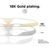 image:imageelago Upgraded AirPods Dust Guard Rose Gold 2 Sets  DustProof Film Luxurious Looking Must Watch Easy Installation Video Protect AirPods from IronMetal Shavings US Patent RegisteredMatte Gold