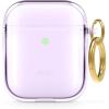 image:imageelago Clear Airpods Case with Keychain Designed for Apple Airpods 1 amp 2 Lovely PinkLavender