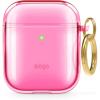 image:imageelago Clear Airpods Case with Keychain Designed for Apple Airpods 1 amp 2 Lovely PinkNeon Hot Pink