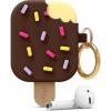 image:imageelago Ice Cream AirPods Case with Keychain Designed for Apple AirPods 1 amp 2 Shockproof Protective Skin Cute Accessories for Girls Kids Boys US Patent Registered MintChocolate
