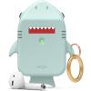 image:imageelago Shark Case Cover Compatible with Apple AirPods Case  Cute 3D Design Cover with Keychain for Apple AirPods 2 1 Baby MintBaby Mint