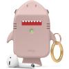 image:imageelago Shark Case Cover Compatible with Apple AirPods Case  Cute 3D Design Cover with Keychain for Apple AirPods 2 1 Baby MintSand Pink
