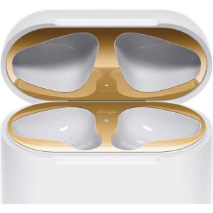 image:imageelago Upgraded AirPods Dust Guard Rose Gold 2 Sets  DustProof Film Luxurious Looking Must Watch Easy Installation Video Protect AirPods from IronMetal Shavings US Patent RegisteredGold