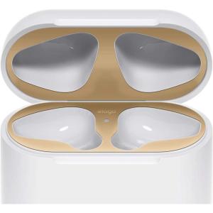 image:imageelago Upgraded AirPods Dust Guard Rose Gold 2 Sets  DustProof Film Luxurious Looking Must Watch Easy Installation Video Protect AirPods from IronMetal Shavings US Patent RegisteredMatte Gold
