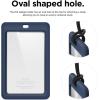 image:imageelago ID4 ID Card Holder BodyJean IndigoStrapBlack  Two Card StorageClear ID WindowMinimalisticLight Weight Badge Holder  for ID Cards amp Credit CardsBodyjean Indigo  Strapblack