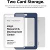 image:imageelago ID4 ID Card Holder BodyJean IndigoStrapBlack  Two Card StorageClear ID WindowMinimalisticLight Weight Badge Holder  for ID Cards amp Credit CardsBodyjean Indigo  Strapdark Gray