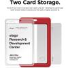 image:imageelago ID4 ID Card Holder BodyJean IndigoStrapBlack  Two Card StorageClear ID WindowMinimalisticLight Weight Badge Holder  for ID Cards amp Credit CardsBodyred  Strapdark Gray
