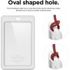image:imageelago ID4 ID Card Holder BodyJean IndigoStrapBlack  Two Card StorageClear ID WindowMinimalisticLight Weight Badge Holder  for ID Cards amp Credit CardsBodywhite  Strapred