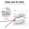 image:imageelago ID4 ID Card Holder BodyJean IndigoStrapBlack  Two Card StorageClear ID WindowMinimalisticLight Weight Badge Holder  for ID Cards amp Credit CardsBodywhite  Strapred