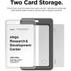 image:imageelago ID4 ID Card Holder BodyJean IndigoStrapBlack  Two Card StorageClear ID WindowMinimalisticLight Weight Badge Holder  for ID Cards amp Credit CardsBodydark Gray  Strapred