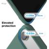image:imageelago for iPhone 17 Pro Max Case Premium Magnetic Silicone Case Compatible with MagSafe Liquid Silicone Material Protective Cover Shockproof Slim Phone 69 inch BlackMidnight Green