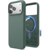 image:imageelago for iPhone 17 Pro Max Case Premium Magnetic Silicone Case Compatible with MagSafe Liquid Silicone Material Protective Cover Shockproof Slim Phone 69 inch BlackMidnight Green