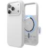image:imageelago for iPhone 17 Pro Max Case Premium Magnetic Silicone Case Compatible with MagSafe Liquid Silicone Material Protective Cover Shockproof Slim Phone 69 inch BlackWhite