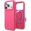 image:imageelago for iPhone 17 Pro Max Case Premium Magnetic Silicone Case Compatible with MagSafe Liquid Silicone Material Protective Cover Shockproof Slim Phone 69 inch BlackIce Red