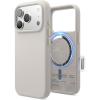 image:imageelago for iPhone 17 Pro Max Case Premium Magnetic Silicone Case Compatible with MagSafe Liquid Silicone Material Protective Cover Shockproof Slim Phone 69 inch BlackStone