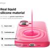 image:imageelago for iPhone 17 Pro Max Case Premium Magnetic Silicone Case Compatible with MagSafe Liquid Silicone Material Protective Cover Shockproof Slim Phone 69 inch BlackIce Red