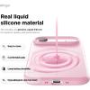 image:imageelago for iPhone 17 Pro Max Case Premium Magnetic Silicone Case Compatible with MagSafe Liquid Silicone Material Protective Cover Shockproof Slim Phone 69 inch BlackHot Pink