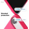 image:imageelago for iPhone 17 Pro Max Case Premium Magnetic Silicone Case Compatible with MagSafe Liquid Silicone Material Protective Cover Shockproof Slim Phone 69 inch BlackIce Red
