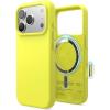 image:imageelago for iPhone 17 Pro Max Case Premium Magnetic Silicone Case Compatible with MagSafe Liquid Silicone Material Protective Cover Shockproof Slim Phone 69 inch BlackNeon Yellow