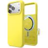 image:imageelago for iPhone 17 Pro Max Case Premium Magnetic Silicone Case Compatible with MagSafe Liquid Silicone Material Protective Cover Shockproof Slim Phone 69 inch BlackNeon Yellow